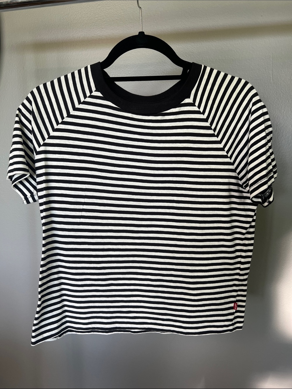 Levi's Black and White Striped Tee